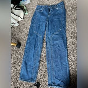 Future collective dark wash size 8 straight leg jeans